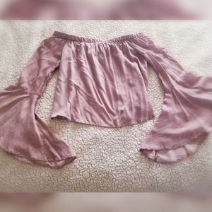 Long sleeve dust pink shirt